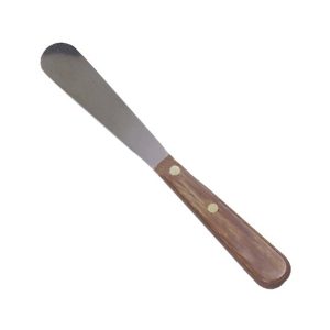 Espátula metálica mango madera - 1 ud