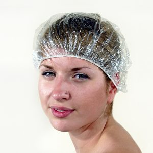 Gorro plástico transparente 200 uds