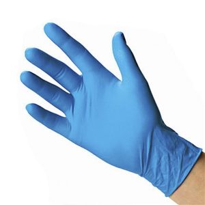 Guantes nitrilo s/polvo AZUL  - 100 uds