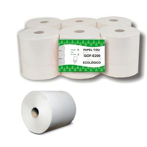 Bobina secamanos eco 2cp gofrado 6 uds