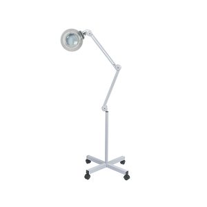 Lupa con pie ruedas 5 dioptrias Fluorescente