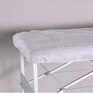 Sábana ajustable Plastificada blanca 100 ud (80x210 y 95x220)