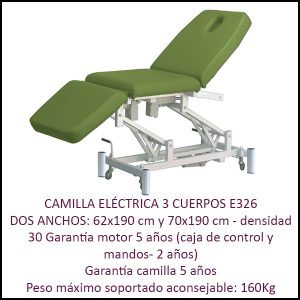 CAMILLA ELÉCTRICA 3 CUERPOS