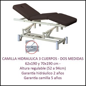 CAMILLA HIDRÁULICA 3 CUERPOS