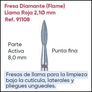 Fresa de Diamante 2,10 Ø punta fina