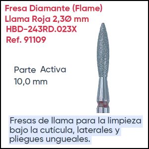Fresa de Diamante 2,30 Ø punta media