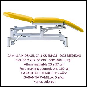 CAMILLA HIDRÁLICA 3 CUERPOS